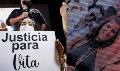 Familiares, amigos y seguidores de Vita Aranda.