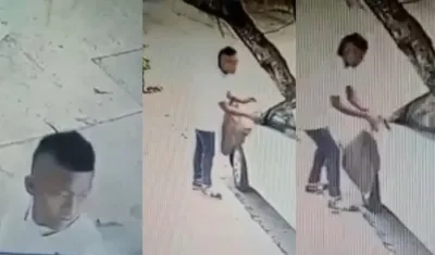 Momento en que ocurrió el robo de los retrovisores. 