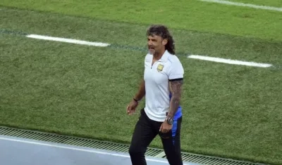 Leonel Álvarez, DT de Águilas Doradas.