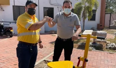 Máquinas biolsaludables donadas por el Cerrejón. 