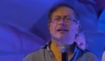 El candidato Gustavo Petro.