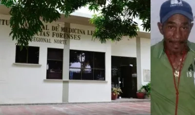 El cuerpo de Jesús María Pérez fue llevado a Medicina Legal. 