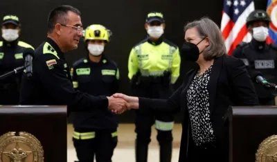 General Jorge Luis Vargas y Victoria Nuland.