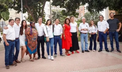 Los candidatos de la coalición Centro Esperanza.