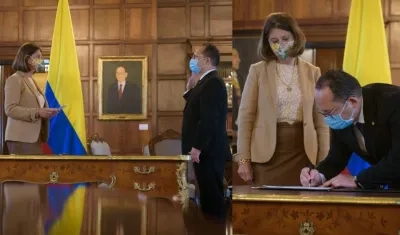 Héctor Arenas Neira se posesionó como embajador en Rusia ante la Vicepresidenta y Canciller Marta Lucía Ramírez.