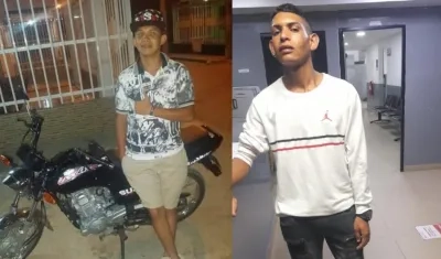 Jhefri Rodríguez Pastrana, la víctima, y Miguel Cardales Rojano, el capturado.