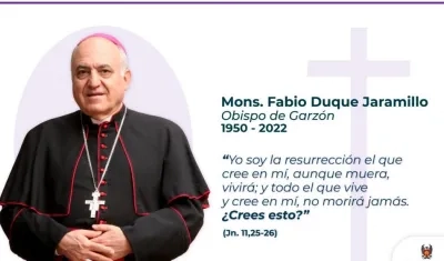 Monseñor Fabio Duque.