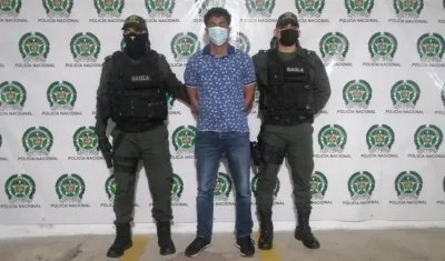 Teddy Andrés Zapata Vizcaíno, capturado.