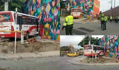 Imágenes del accidente.