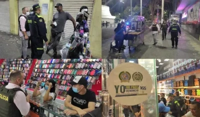 Imágenes del acompañamiento de las autoridades.