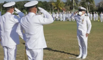 Ceremonia de ascenso. 