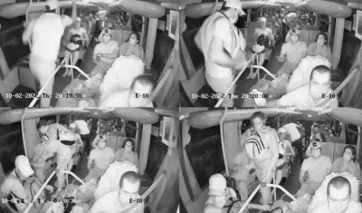 Imágenes del atraco.