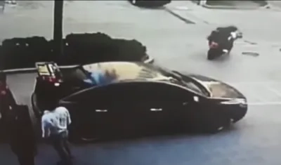 Imagen del atraco a Ramiro Losada.