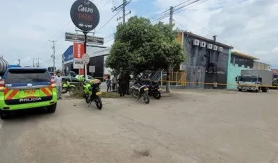 Lugar de la amenaza de bomba.