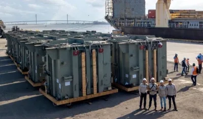 Los transformadores en el Puerto de Palermo.