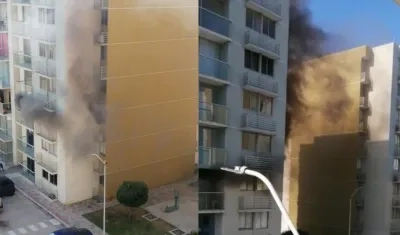 Incendio en Ciudad Caribe. 