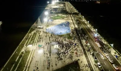 Imagen aérea del Gran Malecón del Río.