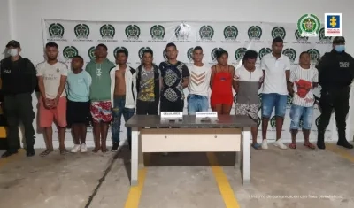 11 de los capturados en los operativos. 