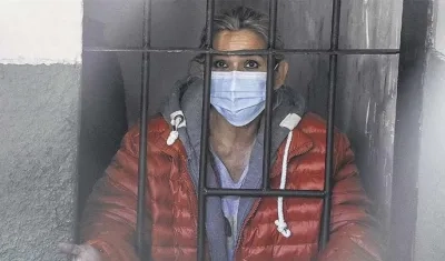 La expresidenta transitoria de Bolivia, Jeanine Áñez.