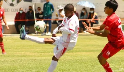 Acción del partido entre Atlántico y Boyacá. 