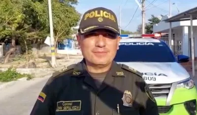 Coronel John Sepúlveda, subcomandante de la Policía Metropolitana. 