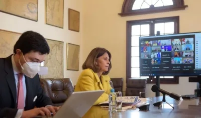 Marta Lucía Ramírez, vicepresidenta y canciller de Colombia.