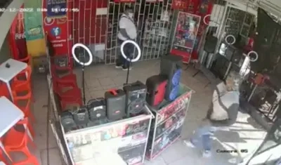 Imagen del ataque sicarial.