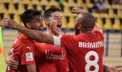 James Rodríguez, jugador colombiano. 