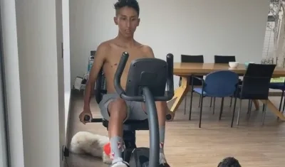 Egan Bernal, ciclista colombiano. 