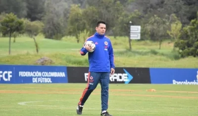 Héctor Cárdenas, director técnico de la selección Colombia sub-20. 