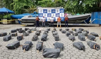 Foto de uno de los operativos contra narcos en el Pacífico.