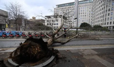Los fuertes vientos dejaron 3 muertos en Reino Unido y cuantiosos daños materiales.