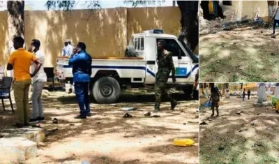 Momentos tras el atentado. 