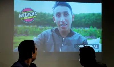 Egan Bernal, ciclista colombiano. 