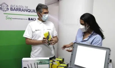 Entrega de los equipos.