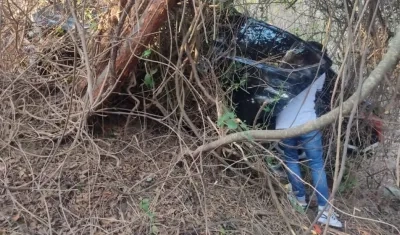 Vehículo accidentado.