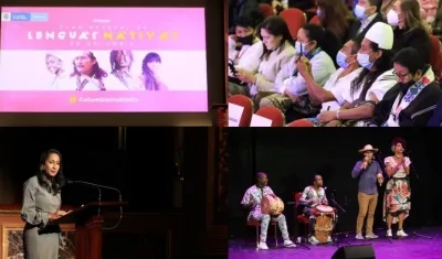 Ministra de Cultura, Angélica Mayolo, en la celebración de las Lenguas Nativas.