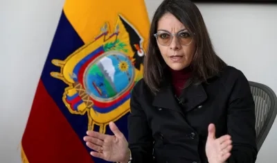 La ministra de Salud de Ecuador, Ximena Garzón. 