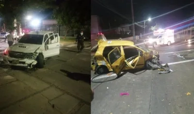 Imágenes del accidente.
