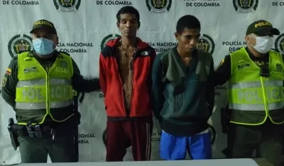 Neider Enrique Pardo Padilla y Alexander Luis Julio Sarabia.