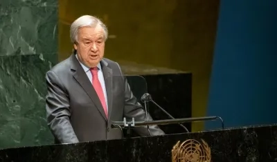 El Secretario General de la ONU, António Guterres.