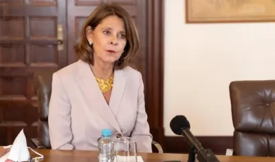 La vicepresidenta y canciller de Colombia, Marta Lucía Ramírez.
