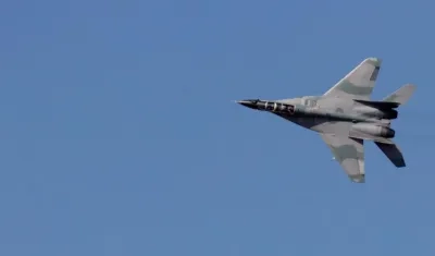 Imagen de un avión caza español.