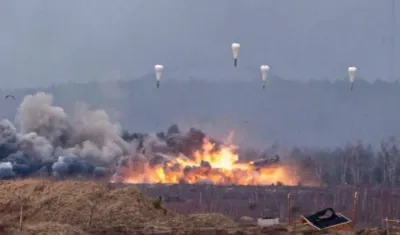 Imagen de los bombardeos.