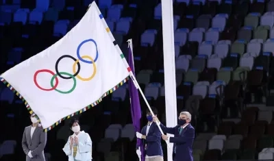 Bandera olímpica. 