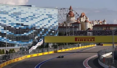 Vista del Gran Premio de Sochi de Fórmula Uno. 