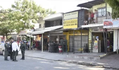 Lugar donde ocurrió el atentado. 