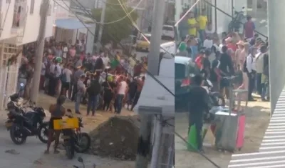 Lugar donde se presentó el ataque sicarial en Los Almendros. 