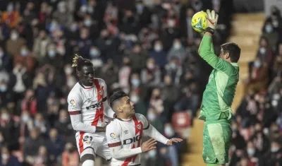Falcao García en acción de partido. 