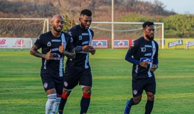 Freddy Hinestroza, Miguel Ángel Borja y Luis 'Cariaco' González. 